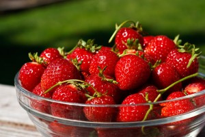 Strawberries bowl