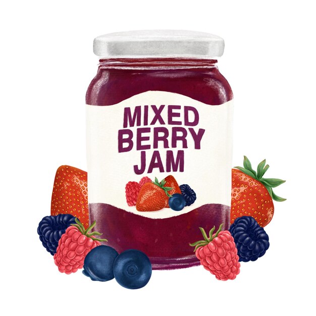 mixed berry jam