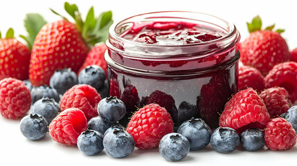 Strawberry Raspberry Blueberry Jam-Stock